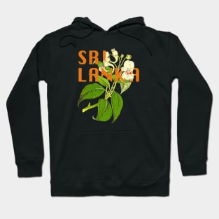 Sri Lanka Botanical Illustration Hoodie